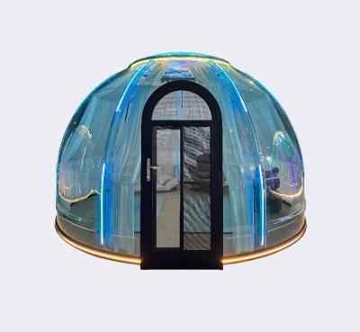 Cina Casa piena all'aperto Guarda attraverso la tenda di bolla Chiara Igloo Migliore casa geodetica a cupola in vendita