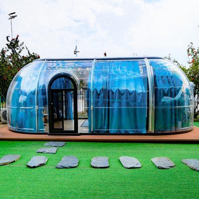 China Full Transparent 360 Degree Dining Bubble Tent 27.7m2 Geodesic Dome House for sale