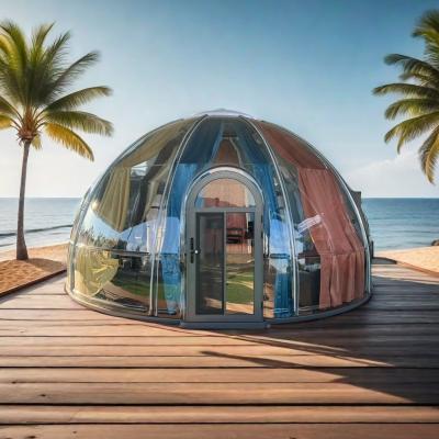 China PC Steel Structure Bubble Geodesic Moveable Dome Tent  Green House Outdoor Glamping Environmentally Friendly for sale