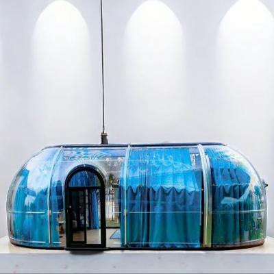 China 18 - 20 Person Homes Prefab Wind Resistant  Oval Extra Large Garden Dome House for sale