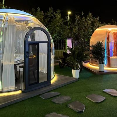 China Hot Selling New Design PC Dome Hotel Polycarbonate Dome Tent Modular Prefab Dome House for sale