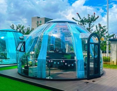 China Resort Tent Transparent Double Dome House Outdoor Glamping Polycarbonate Dome tent for sale