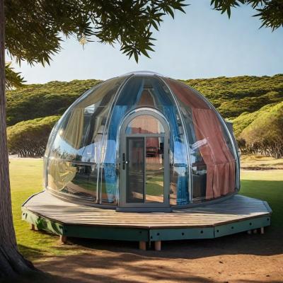 Chine Résistant aux UV Tente à dôme géodésique imperméable à l'eau pour le glamping en plein air utilisée pour le divertissement à vendre