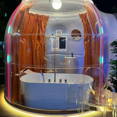 Chine Vente à chaud personnalisée transparente extérieure tente géodésique à dôme moderne maison à bulles design modulaire serres pour le divertissement à vendre