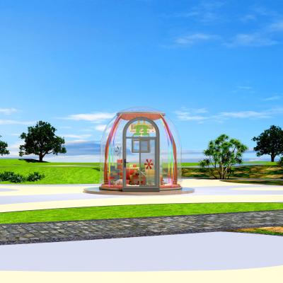 China Inflatable Star House Outdoor Glamping Transparent PC Dome Tent Bubble House Geodesic Design for sale