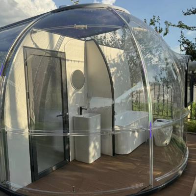 China Full House Designs Outdoor Polykarbonat Kuppel Haus Glamping Star Kapsel Bubble Kuppel Raum zu verkaufen