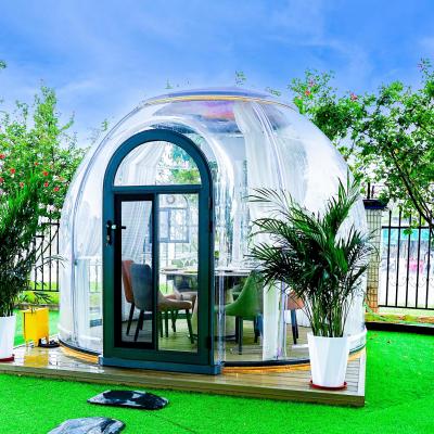 China Outdoor Bubble House  Polycarbonate Dome House Glamping For Four Season New Design Dome Tent for sale