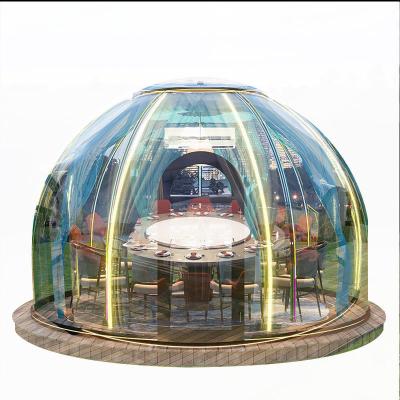 Chine Maison Hôtel de camping transparent Dôme préfabriqué pour camping Maison à bulles à vendre