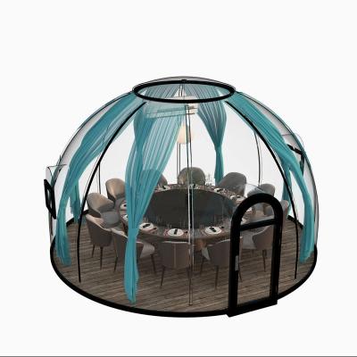 China 18-20 Person Transparent Wind Resistant Dome Prefab House for Hotel and PC Accommodation Solution for sale