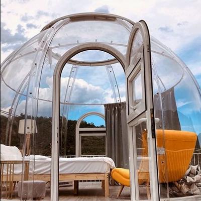 China Aumente su experiencia de camping al aire libre habitaciones contemporáneas de estrellas con insonorización transparente en el popular hotel homestay en venta