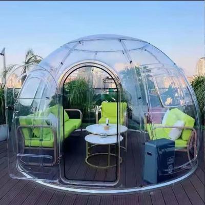 China Hotel PC Sheet Full 360 Degree Sound Insulation Flame Retardant Bubble House Dome Tent for Outdoor Events for sale