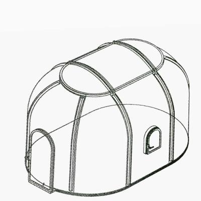 China 3 - 4 Persons Polycarbonate Dining Bubble Tent Star View Bubble Dome Tent for sale