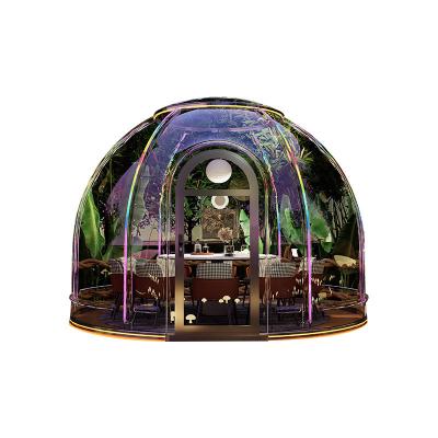 China Outdoor Rectangular Sun Glass Room Full Transparent Bubble Room Spherical Tent for PC Hotel Star Room Homestay for sale