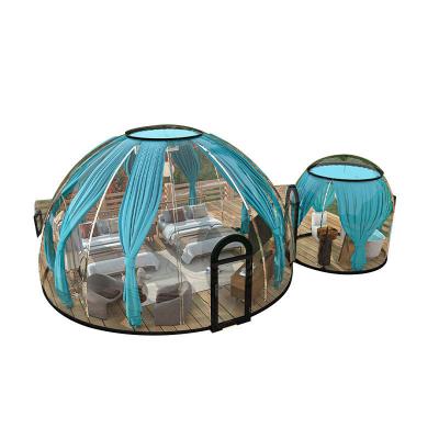 China Park rest tent transparent waterproof night stargazing PC material bubble room starry room for sale