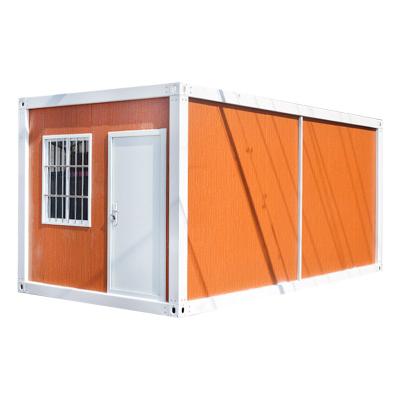 China Wood grain color container villa living container construction site dormitory office container mobile room for sale