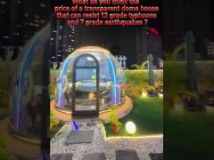 Full House Outdoor transparent Dome Igloo Prefabricated Bubble Dome House For Restaurant Glamping