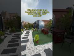 Outdoor Terrace Check Out The Vacant Rooms PC Endurance Board Spherical Flame Retardant Bubble House