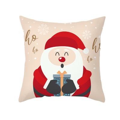 China Home Sofa Cushion Holiday Pillow Sofa Pillow Christmas Pillowcase Cartoon Print With Core for sale