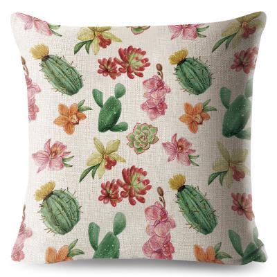 China Sofa Pillow Printed Pillow Fruit Pineapple Canvas Cactus Rest Small Cool Sofa Pillow for sale