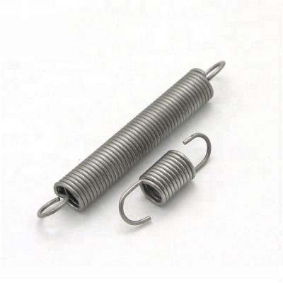 China Custom High Strength Flat Spiral Extension 65Mn Hook Tension Spring Coil Double For Door for sale