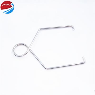 China OEM Wholesale Bending Wire Shape Guide Frames Metal Stainless Steel Zigzag Spring Clips for sale