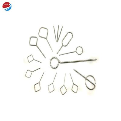 China Stainless Steel Coil Customized Square Shaped Guides Spring Loaded Rod For Phone SIM Card for sale