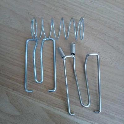 China SUS304 stainless steel /steel coil spring with zinc plating guide spring clips used for cash drawers for sale