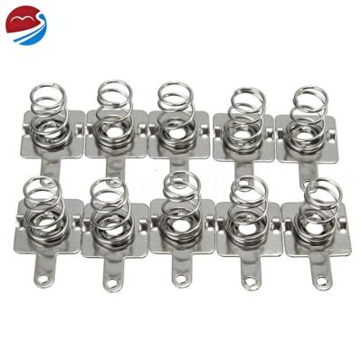 China Coil OEM cr2032 18650 battery metal holder sheet contact connector spring driver for sale