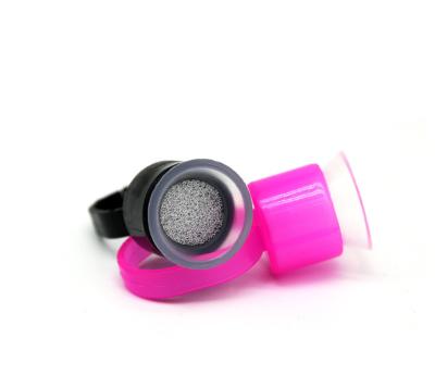 China Microblading Disposable Permanent Makeup Pigment Rings With Cup Tattoo Ink Holder for sale