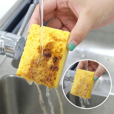 China Durable Cellulose Sponge Kitchen Natural Dish Sponge Durable Rubbing Pad For Household Cleaning for sale