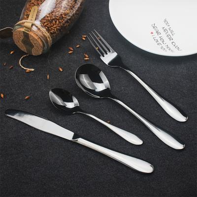 China Sustainable Wholesale Dinnerware Lovely Color Safe Eco - Friendly Dinnerware Set Stainless Steel Cutlery for sale