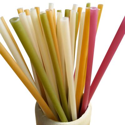 China Eco-friendly Reusable Wooden Drinking Bamboo Straw Organic Metal Rice Straws Rice Straws for sale