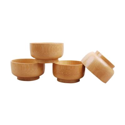 China Sustainable Eco Friendly Natural Kitchenware Baby Bamboo Bowl For Soup, Fruit, Salad for sale