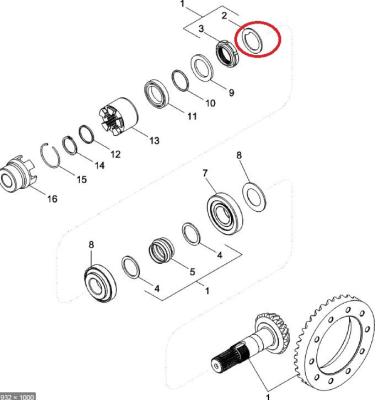 中国 Shengbao K261065の場合のバックホウの積込み機の部品IH 580の480F洗濯機 販売のため