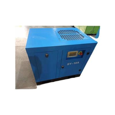 China Lubricated 10HP CE Approved Energy Saving Single Screw Two Screw Air Compressor Laser Cutting Construction Road Mining Machinery Industy Power for sale