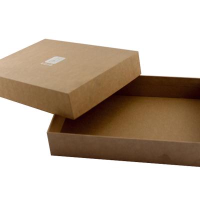 China New Design Eco-friendly Recyclable Wholesale Recycle Garment Kraft Cardboard Box For Men's Clothing Packaging for sale