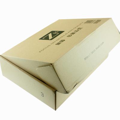 China Recycled Factory Logo Printing Corrugated Paper Materials Custom Packaging Box Recycled Postage Shoe Packaging Box for sale