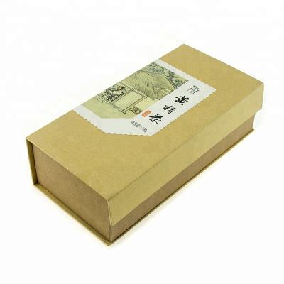 China Luxury Magnetic Cardboard Paper Boxes Recyclable Gift Box Closure Tea Packaging Box Cajas De Regalo Custom Brown Kraft Paper With Logo Printing for sale