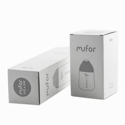 China Recyclable Customized Water Bottle Packaging Printed Folding White Corrugated Box for sale