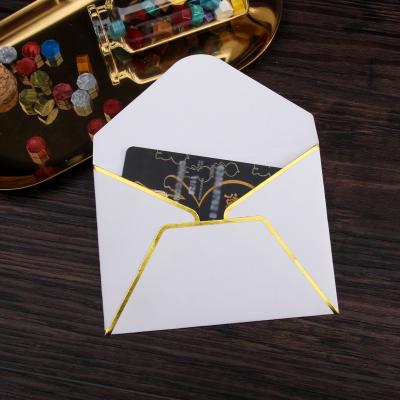 China Custom Gift Envelope Logo Print Mini Paper Wallet Money VIP Envelopes Credit Card Packaging Envelope for sale