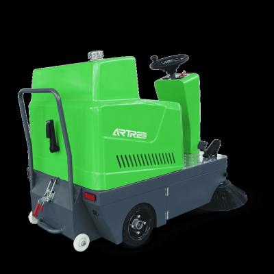 China Hotels Hand Push Electric Floor Sweeper Scrubber For Industrial And Warehouse for sale