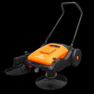 China New Design Hotels Hand Push Outdoor Manual Floor Sweeper Cleaning Machine For Garden Road Street for sale