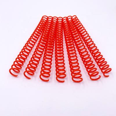 China Good Quality PET 12MM Plastic Material Single Spiral Binding Wire For A4 Paper for sale