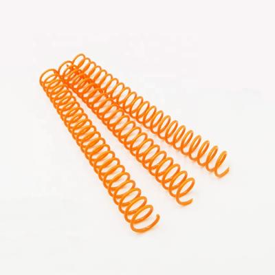 China Orange PVC Hollow Spiral Anillo De Plastico Simple De Plastic Para Encuadernar Papel Color Book YPS Binding Office Supplies for sale