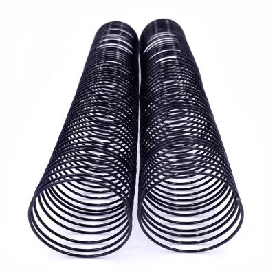 China Black Color Binding Book YPS 46mm Metal Binding Large Size Spiral Metal Nylon Coated Metal Binding Spirals for sale