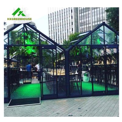 China Multi-span greenhouse greenhouse winter tropical victorian indoor heavy duty aluminum garden glass greenhouses for sale