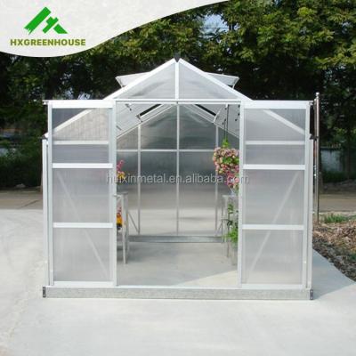 China HX66126-5 Easily Assembled Popular Mini Halls 6mm Polycarbonate Portable Greenhouse for sale