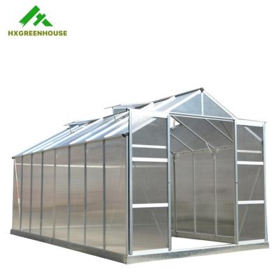 China Cheap Luxury Prefab Small Hobby Polycarbonate Green House PC Sheet China Winter Greenhouse Easily Assembled Plastic Garden For Sale for sale