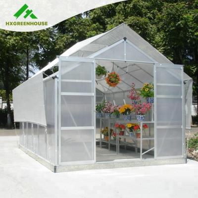 China Outdoor Polycarbonate Layers Easily Assembled Vegetable Frame Greenhouse Supplier For Garden for sale