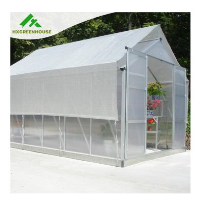 China Easily Assembled Commercial Waterproof Polycarbonate Greenhouse High End Sun Strength Umbrella With Aluminum Frame For Sale for sale